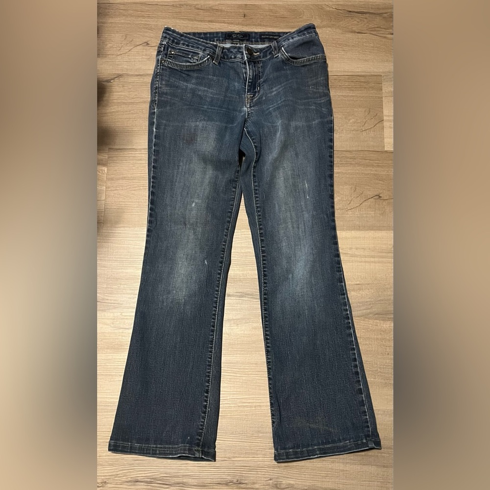 Classic Blue Denim Jeans Jessica Simpson, rockIn curvy boot  women' s size 8